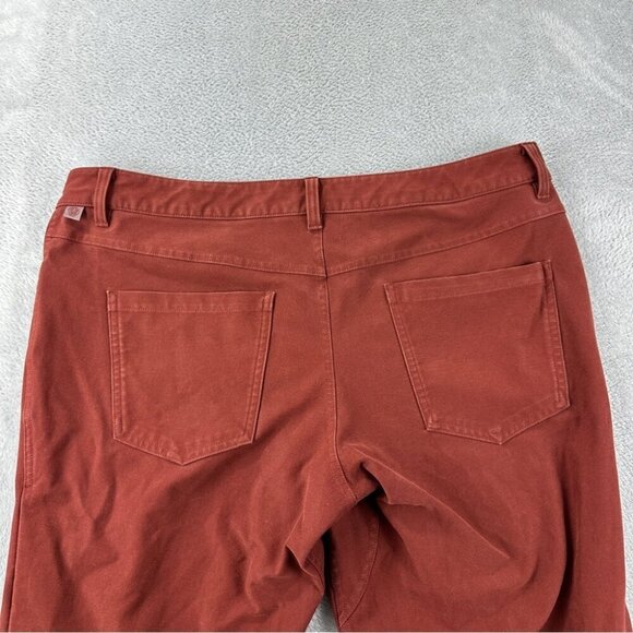 Lululemon ABC Skinny Fat Pant 34 Utilitech Brown Size 36 - Picture 9 of 11